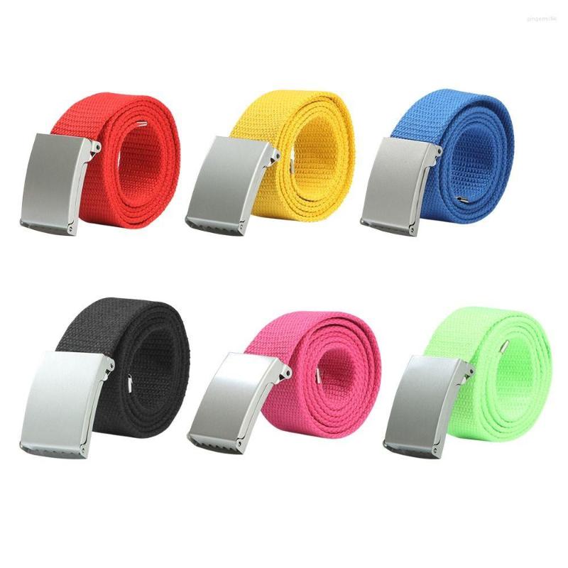 Belts Fashion Unisex Casual Waistband Candy Colors Metal Buckle Waist Strap Canvas Dress Decoration Acccessoires, Red
Belts Fashion Unisex Casual Waistband Candy Colors Metal Buckle Waist Strap Canvas Dress Decoration Acccessoires, Red