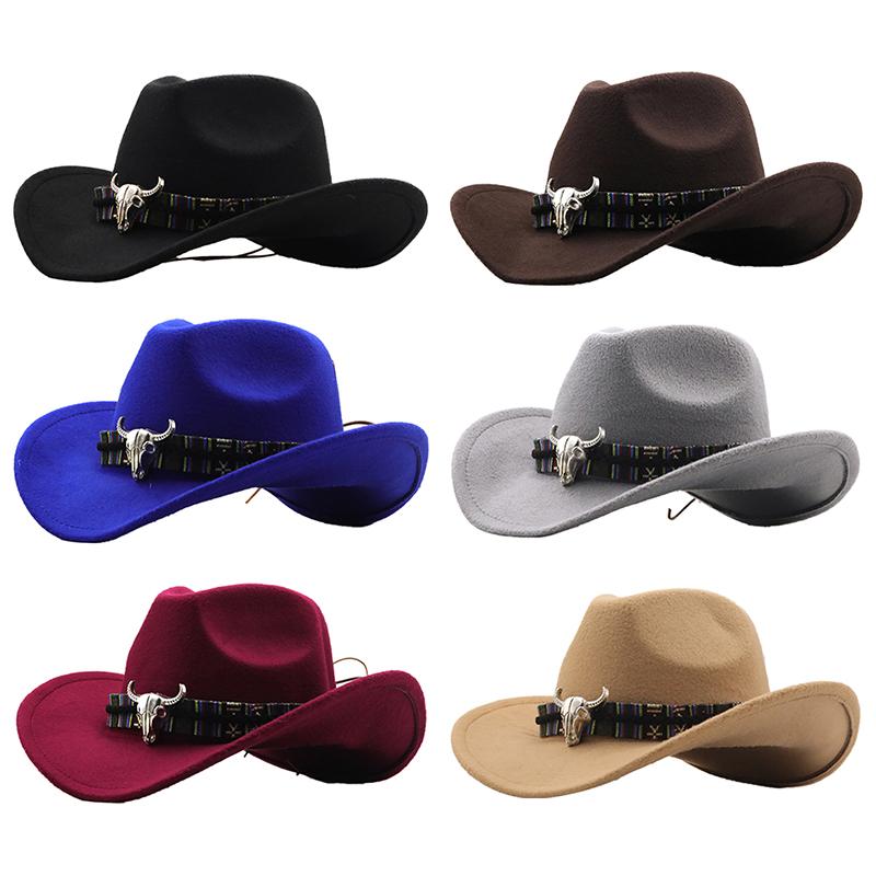 Berets Fashion Men Women Western Cowboy Hat With Cow Head Band Wide Brim Jazz Winter Wool Size 56-58CM, Ce
Berets Fashion Men Women Western Cowboy Hat With Cow Head Band Wide Brim Jazz Winter Wool Size 56-58CM, Ce