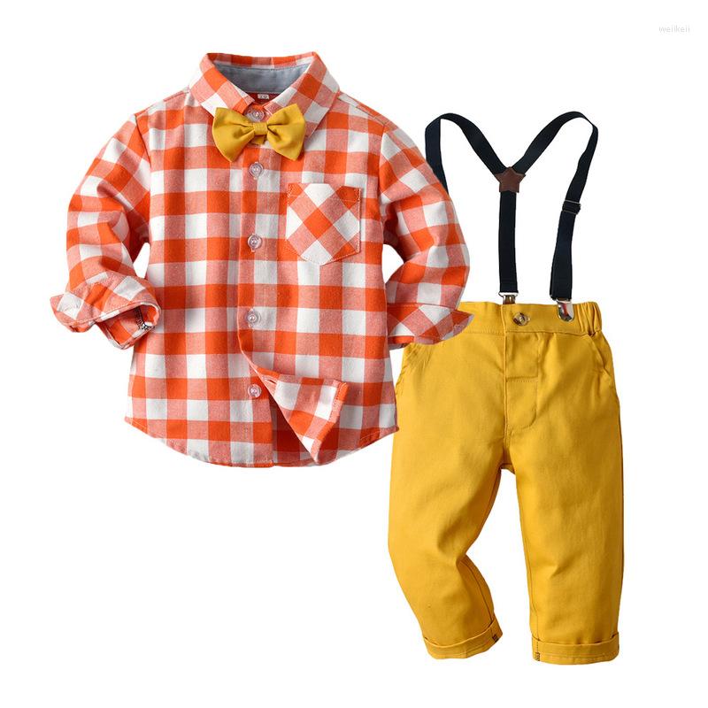 Clothing Sets Boy Plaid Shirt Set Long-sleeves Shirts And Belt Trousers With Bow Tie Children Boys Costume, Boy belt set
Clothing Sets Boy Plaid Shirt Set Long-sleeves Shirts And Belt Trousers With Bow Tie Children Boys Costume, Boy belt set