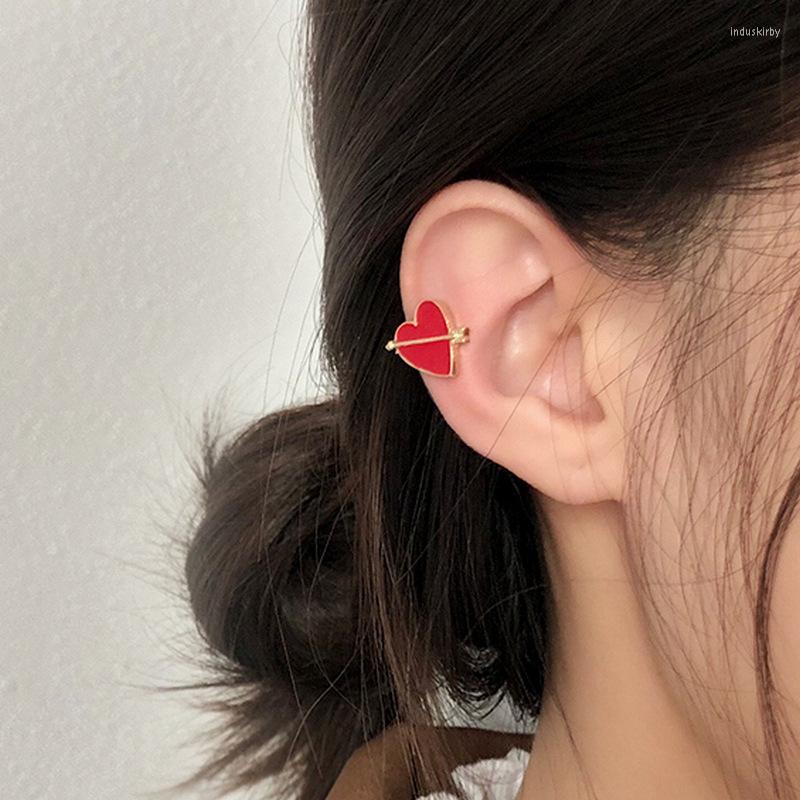 Backs Earrings Sweet Loving Heart Earring Simple Temperament Red Personality Drops Little Fair Maiden Ear Clip No Hole
Backs Earrings Sweet Loving Heart Earring Simple Temperament Red Personality Drops Little Fair Maiden Ear Clip No Hole