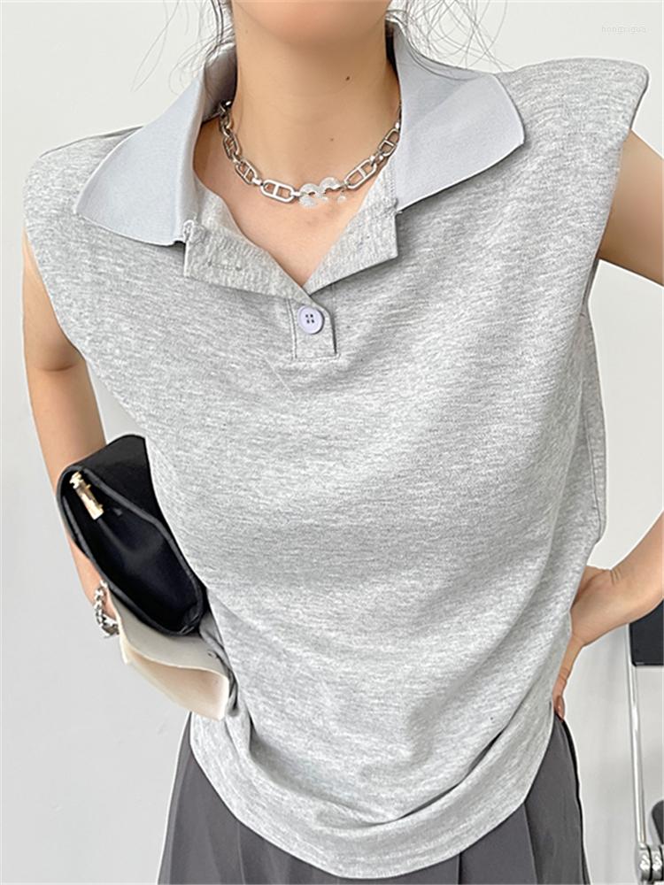 Women' T Shirts Summer Polo Collar Women' T-Shirts 2022 Solid Shoulder Pads Sleeveless Bottoming Minimalist Casual Tops Female, Black
Women' T Shirts Summer Polo Collar Women' T-Shirts 2022 Solid Shoulder Pads Sleeveless Bottoming Minimalist Casual Tops Female, Black
