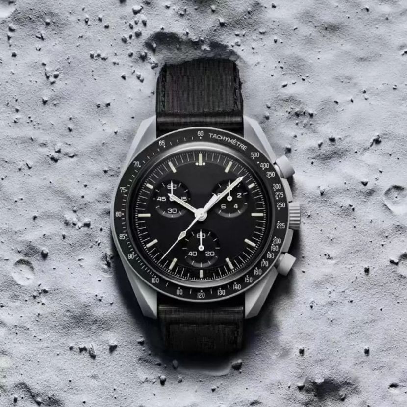AAA U1 Bioceramic Planet Moon Mens Watches Full Function Quarz Chronograph Watch Mission To Mercury 42mm Nylon Limited Edition Master Wristwatches 2022, 10