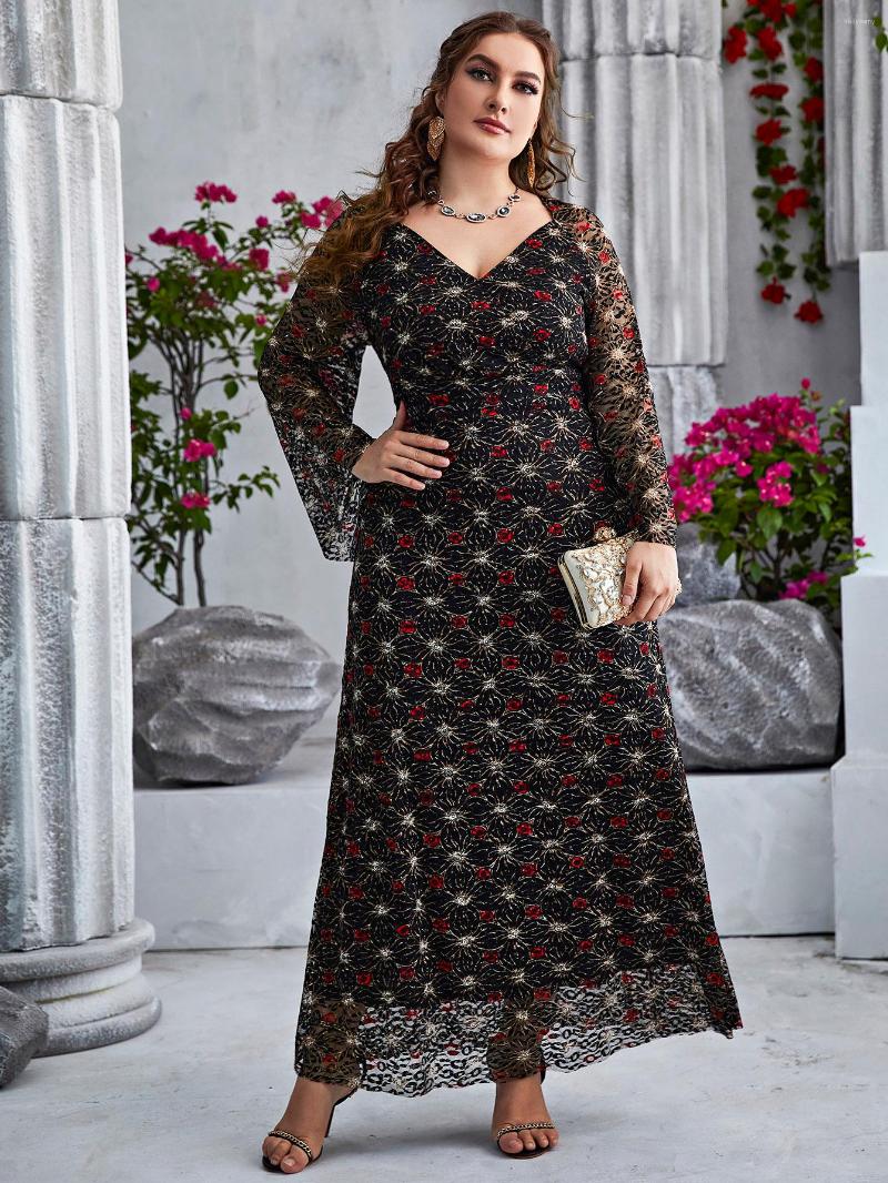 Plus Size Dresses TOLEEN Elegant Women Large Maxi 2022 Spring Boho Lace Oversize Long Evening Party Festival Turkey Clothing, Black
Plus Size Dresses TOLEEN Elegant Women Large Maxi 2022 Spring Boho Lace Oversize Long Evening Party Festival Turkey Clothing, Black