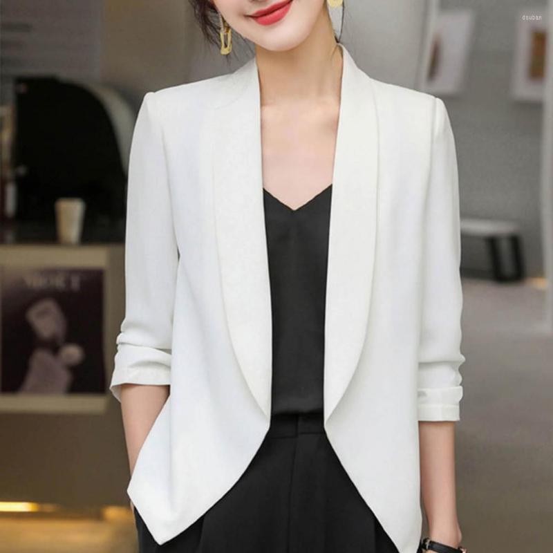 Women's Suits Women Blazer Solid Color Long Sleeves Lapel Coat OL Style Open Stitch Business Spring Female Clothes, Black
Women's Suits Women Blazer Solid Color Long Sleeves Lapel Coat OL Style Open Stitch Business Spring Female Clothes, Black