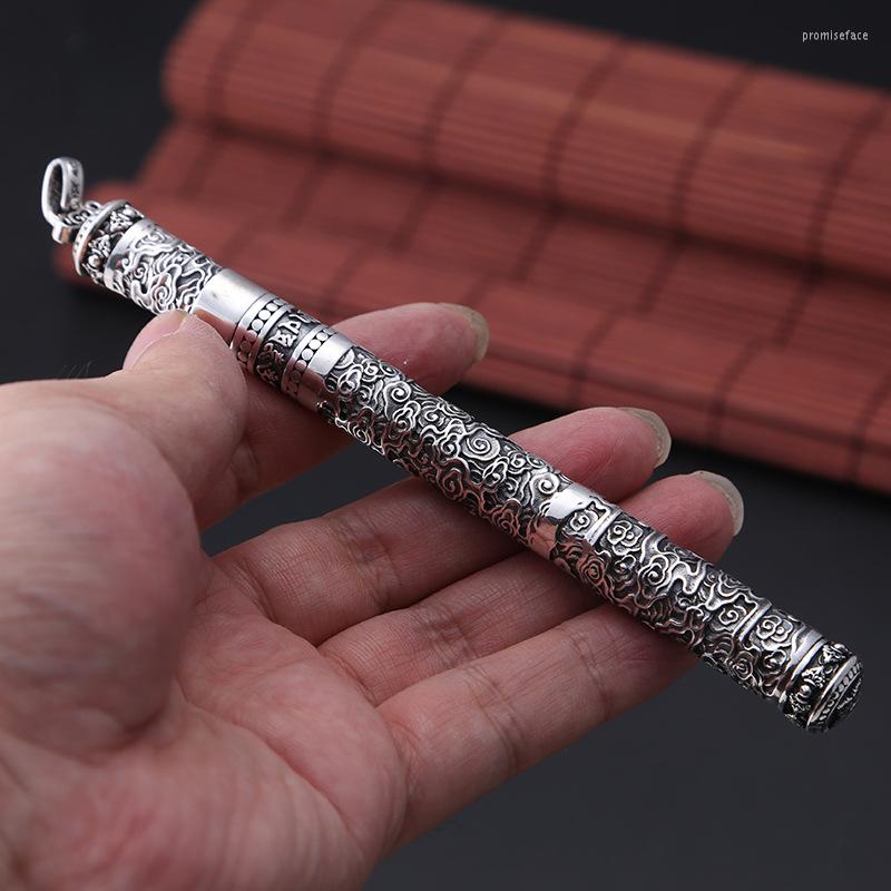 Pendant Necklaces 925 Sterling Silver Ballpoint Pen Necklace For Men Women Creative Buddha Six Word's Mantra Jewelry Birthday Gift
Pendant Necklaces 925 Sterling Silver Ballpoint Pen Necklace For Men Women Creative Buddha Six Word's Mantra Jewelry Birthday Gift
