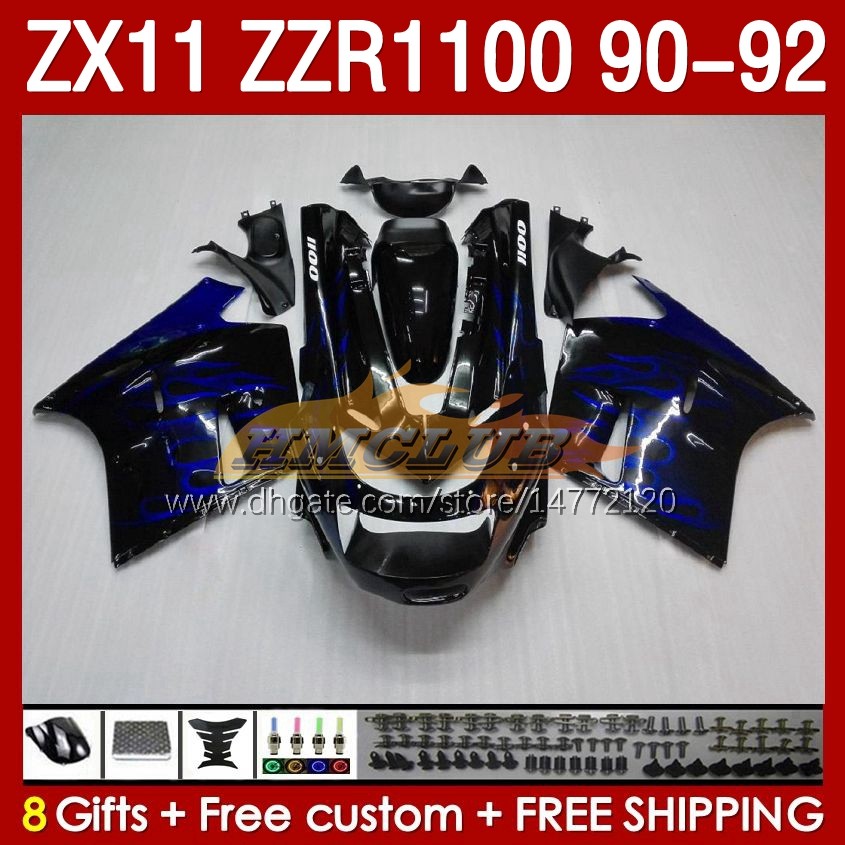 OEM Fairings For KAWASAKI NINJA ZZR1100 ZX 11 R 11R 1990-1992 Body 164No.56 ZX-11 R ZZR 1100 CC ZX-11R ZZR-1100 ZX11R 90 91 92 ZX11 R 1990 1991 1992 Fairing Kit stock blue flames, No. 12
OEM Fairings For KAWASAKI NINJA ZZR1100 ZX 11 R 11R 1990-1992 Body 164No.56 ZX-11 R ZZR 1100 CC ZX-11R ZZR-1100 ZX11R 90 91 92 ZX11 R 1990 1991 1992 Fairing Kit stock blue flames, No. 12
