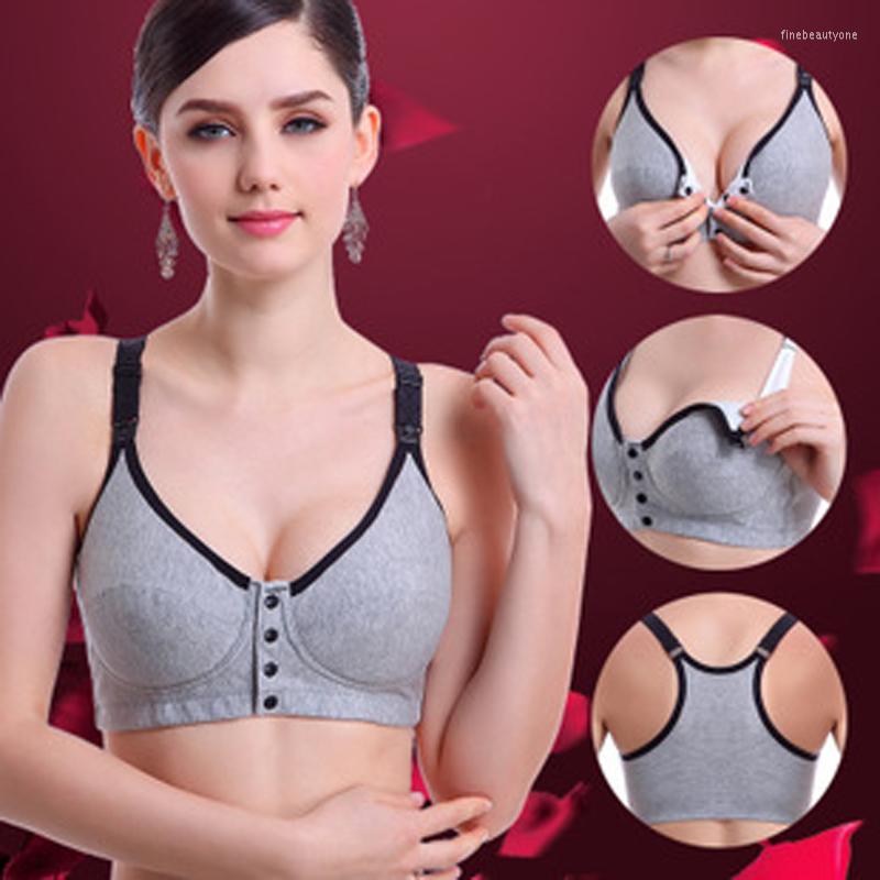 Bras Women Front Button Nursing Bra Cotton Pregnant Breast Feeding Bralette Plus Size Large Top Sports Underwear 8087c, Grey
Bras Women Front Button Nursing Bra Cotton Pregnant Breast Feeding Bralette Plus Size Large Top Sports Underwear 8087c, Grey