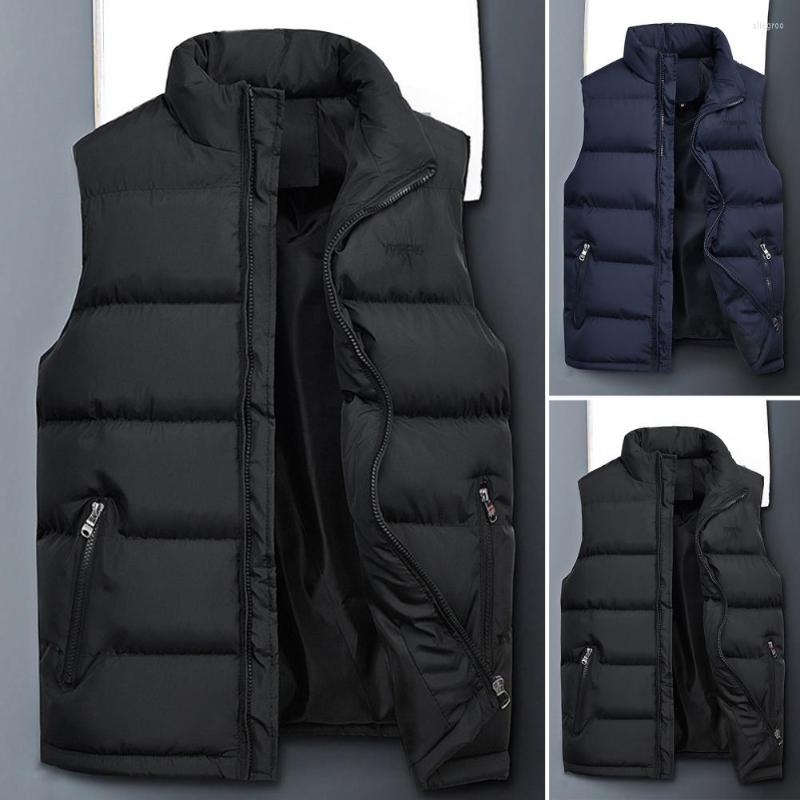 Men's Vests Men Vest Jacket Cotton Padded Solid Color Stand Collar Windproof Autumn Winter Embroidery Letter Waistcoat For Working, Dark blue
Men's Vests Men Vest Jacket Cotton Padded Solid Color Stand Collar Windproof Autumn Winter Embroidery Letter Waistcoat For Working, Dark blue