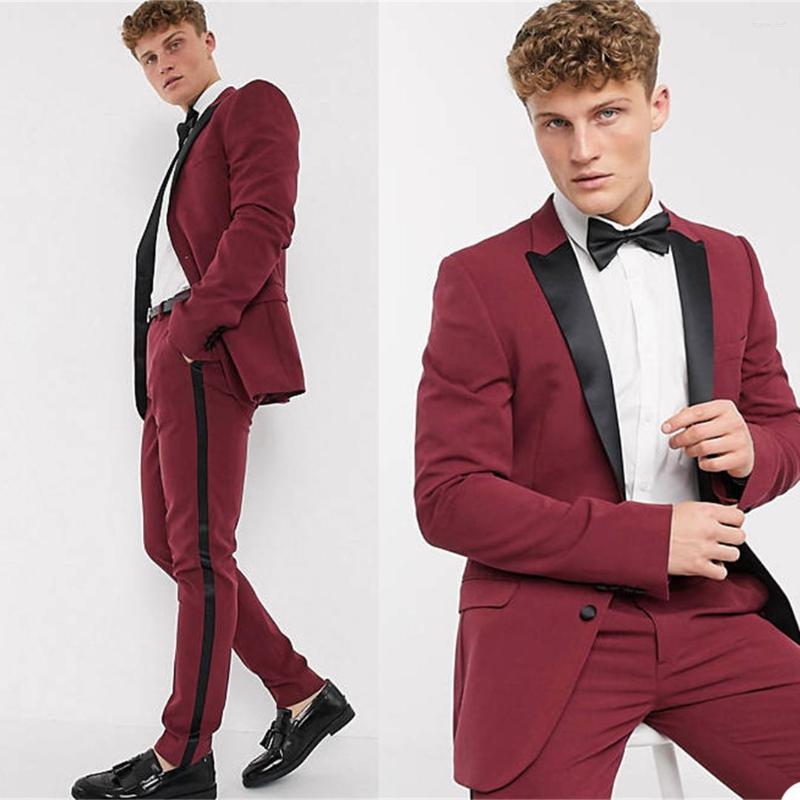Men's Suits Classic Slim Fit Men Business Tuxedos Costume Groom Smart Casual Party Prom Blazer 2 Pieces, Burgundy
Men's Suits Classic Slim Fit Men Business Tuxedos Costume Groom Smart Casual Party Prom Blazer 2 Pieces, Burgundy
