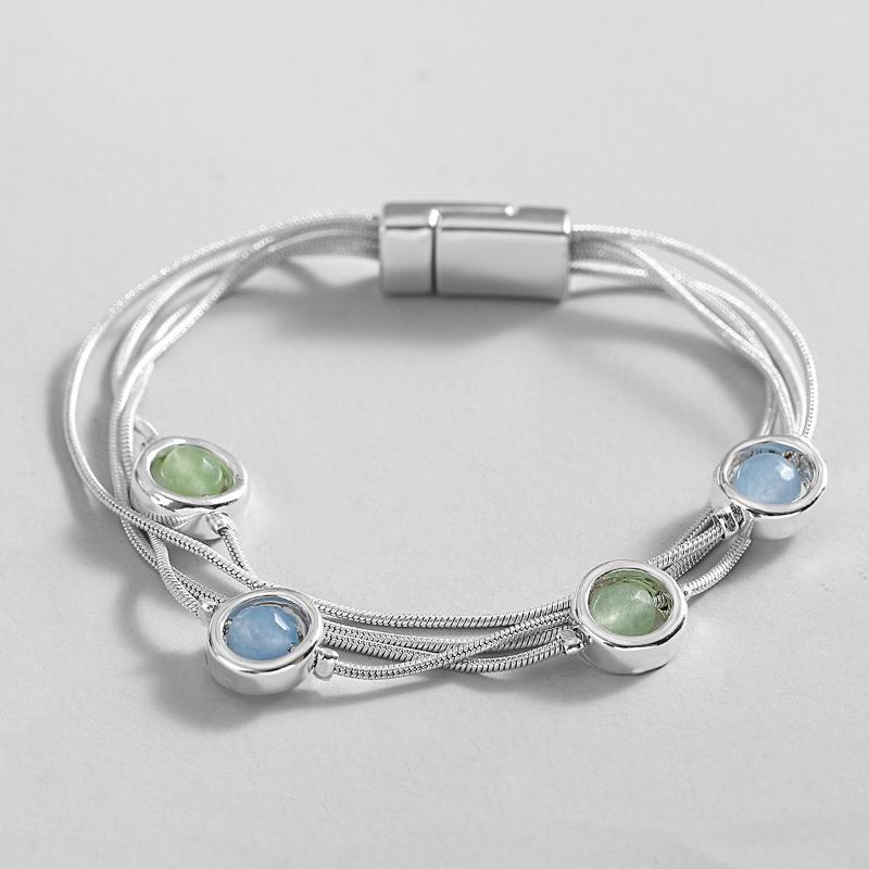 Charm Bracelets Amorcome Blue Green Color Stone For Women Girls Snake Chain Layered Bracelet Accessories Jewelry
Charm Bracelets Amorcome Blue Green Color Stone For Women Girls Snake Chain Layered Bracelet Accessories Jewelry