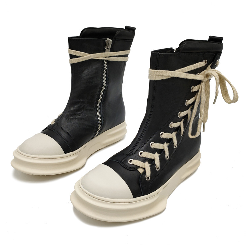 Owens RO Rick Men's Casual Shoes High Top Short Boots Vintage Women's Sneakers Men's Sneaker 79UT, Black
Owens RO Rick Men's Casual Shoes High Top Short Boots Vintage Women's Sneakers Men's Sneaker 79UT, Black