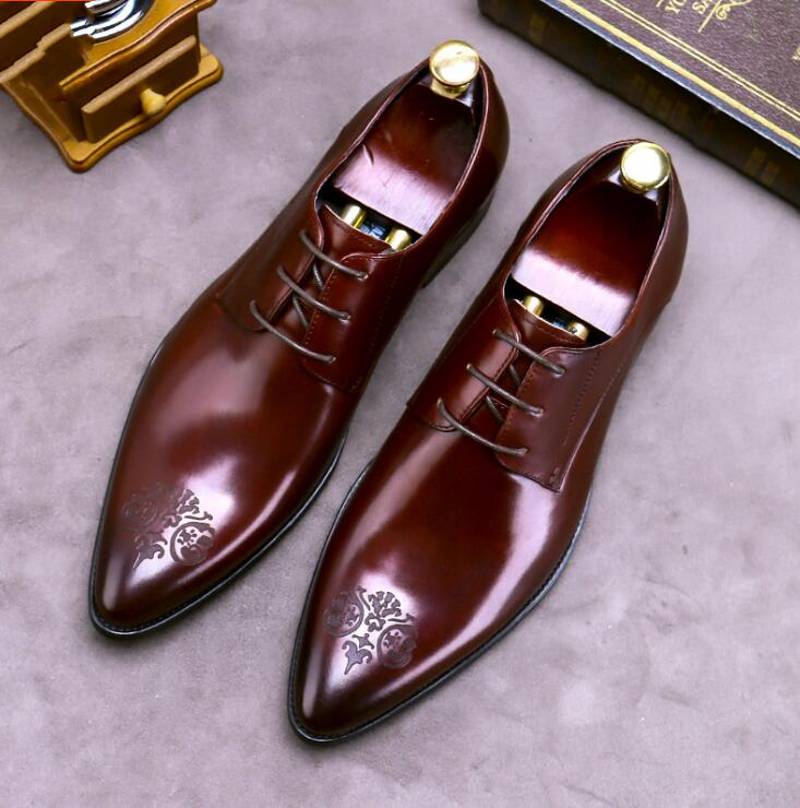 Plus Size 38-46 Wedding Dress Shoes Gentlemen Formal Suit Shoes Mens Oxfords Genuine Leather Male Flats
Plus Size 38-46 Wedding Dress Shoes Gentlemen Formal Suit Shoes Mens Oxfords Genuine Leather Male Flats