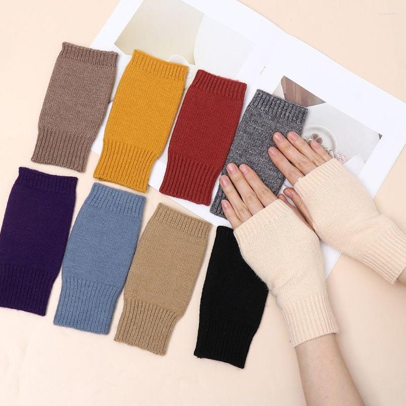 Five Fingers Gloves Women Winter Fingerless Solid Color Men Knitted Short Black Cotton Wool Half Finger Computer Mittens Warm
Five Fingers Gloves Women Winter Fingerless Solid Color Men Knitted Short Black Cotton Wool Half Finger Computer Mittens Warm