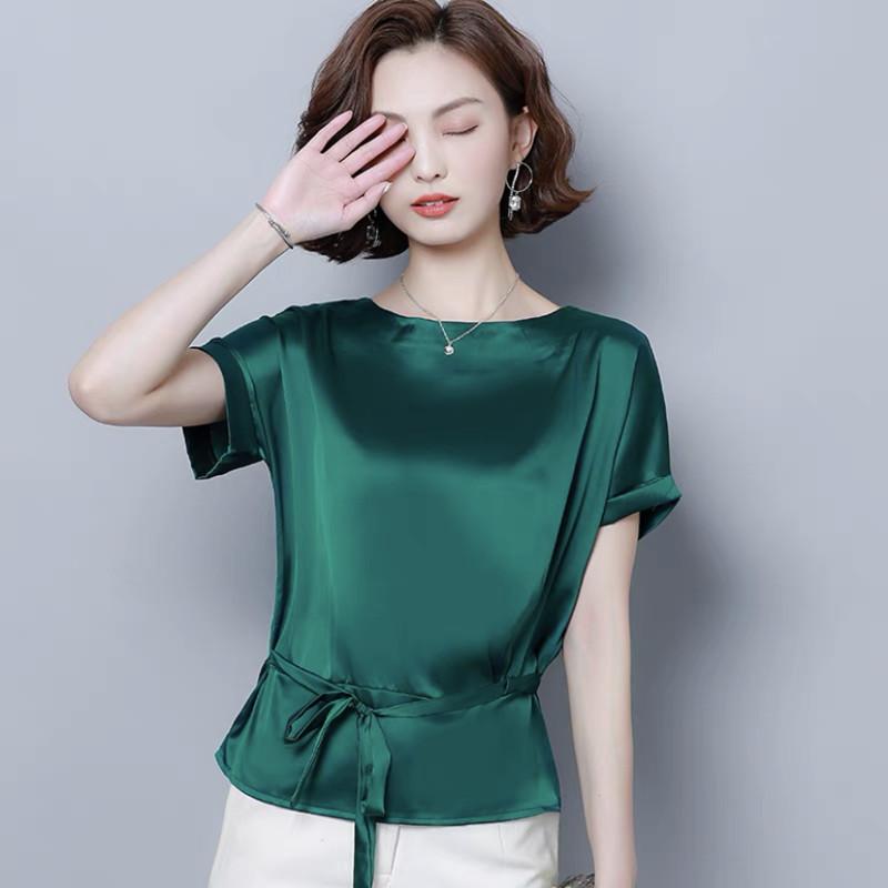 Women's Blouses & Shirts Women Fashion Casual Lace Up Artificial Silk Blouse Plus Size Office Lady Wild Elegant Raglan Sleeve Acetate Satin, Dark green
Women's Blouses & Shirts Women Fashion Casual Lace Up Artificial Silk Blouse Plus Size Office Lady Wild Elegant Raglan Sleeve Acetate Satin, Dark green