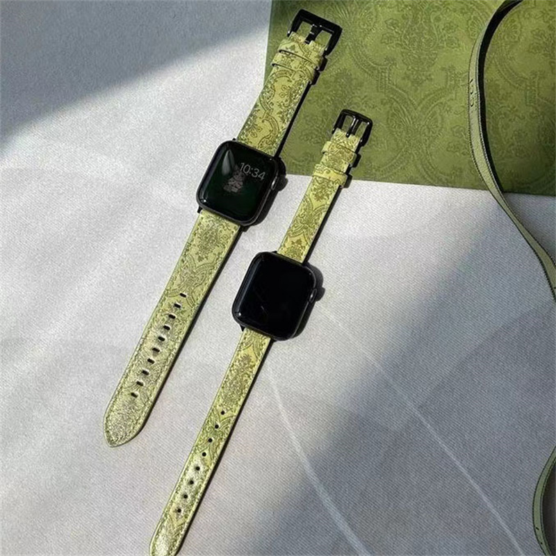 Top Designer Watchband For Iphone Watch 40mm 44mm 45mm Iwatch 2 3 4 5 6 7 Smart Straps Luxurys Brand Leather BraceletWatch Straps
Top Designer Watchband For Iphone Watch 40mm 44mm 45mm Iwatch 2 3 4 5 6 7 Smart Straps Luxurys Brand Leather BraceletWatch Straps