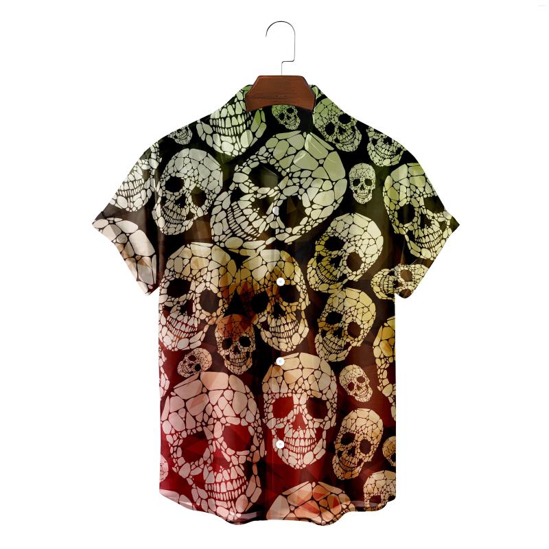 Men' Casual Shirts Fashion Hawaiian Shirt For Men Summer Beach Clothes Skeleton Pattern Camisa Blusas Blouses Button Up Streetwear Chemise, Cs-0115
Men' Casual Shirts Fashion Hawaiian Shirt For Men Summer Beach Clothes Skeleton Pattern Camisa Blusas Blouses Button Up Streetwear Chemise, Cs-0115