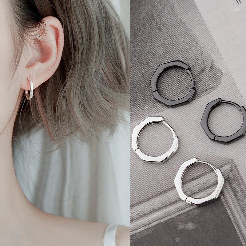Hoop Earrings MEETSOFT 925 Sterling Silver Minimalist Geometric Octagon Black Earring Buckle For Women Trendy Punk Fine Jewelry Wholesale
Hoop Earrings MEETSOFT 925 Sterling Silver Minimalist Geometric Octagon Black Earring Buckle For Women Trendy Punk Fine Jewelry Wholesale