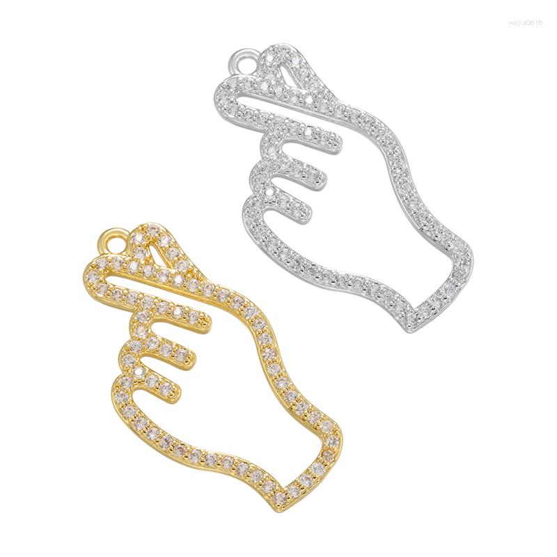 Charms ZHUKOU Gold Color Finger Heart Pendant CZ For Women Handmade Earrings Jewelry Accessories Supply Wholesale VD1112
Charms ZHUKOU Gold Color Finger Heart Pendant CZ For Women Handmade Earrings Jewelry Accessories Supply Wholesale VD1112