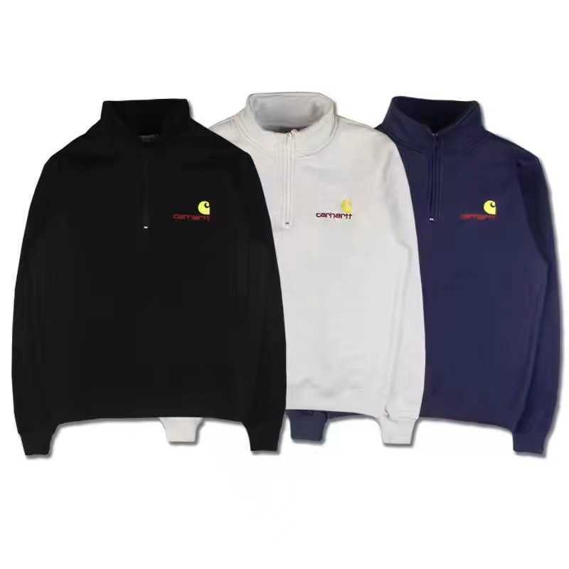 Jyam 2023 New Men's Hoodies Sweatshirt North America Brand Carhart Half Zip with Fleece Embroidery Letters Loose Couple Casual Neck Pullover Hoodie, Black2
Jyam 2023 New Men's Hoodies Sweatshirt North America Brand Carhart Half Zip with Fleece Embroidery Letters Loose Couple Casual Neck Pullover Hoodie, Black2