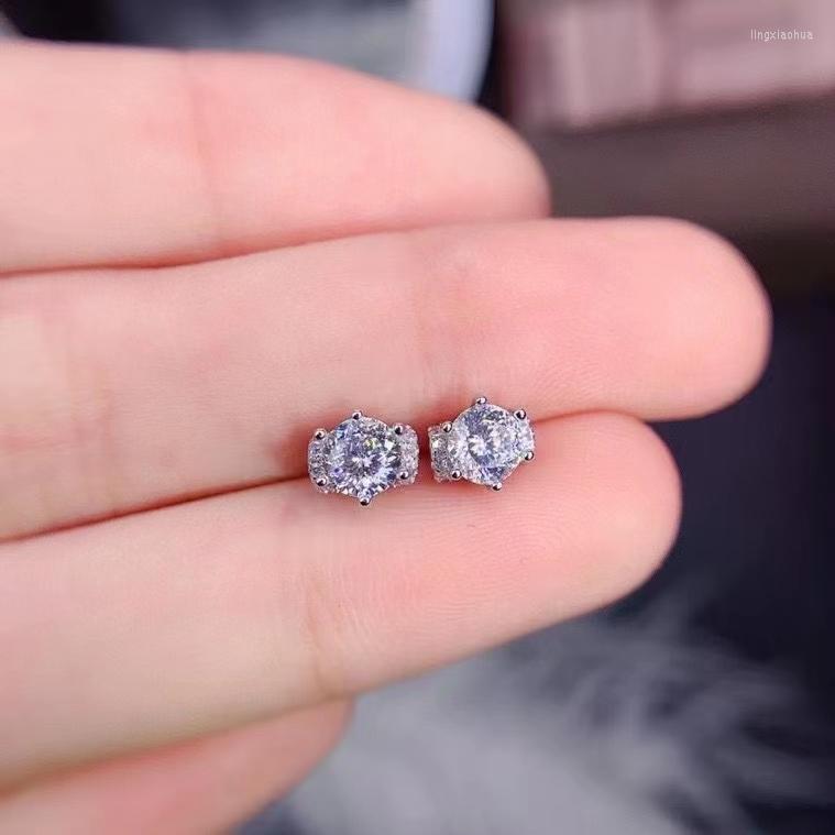 Stud Earrings Passed Test Moissanite Diamond Perfect Cut 925 Sterling Silver Couple Girl Birthday Gift Cocktail Dinner Jewelry
Stud Earrings Passed Test Moissanite Diamond Perfect Cut 925 Sterling Silver Couple Girl Birthday Gift Cocktail Dinner Jewelry