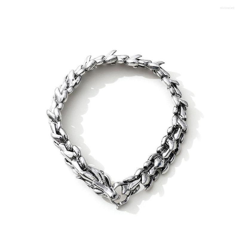 Charm Bracelets Personality Hip Hop Dragon Head Scale Bracelet Retro Exaggerated Men's Stainless Steel Jewelry Accessories Gifts
Charm Bracelets Personality Hip Hop Dragon Head Scale Bracelet Retro Exaggerated Men's Stainless Steel Jewelry Accessories Gifts