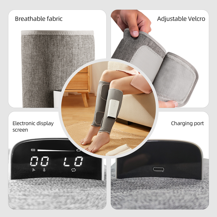 Leg Massagers iKEEPFIT Electric Massager Wireless with Air Compression Rechargeable for Pain Relief Calf Muscle Fatigue Relax Massage 221208