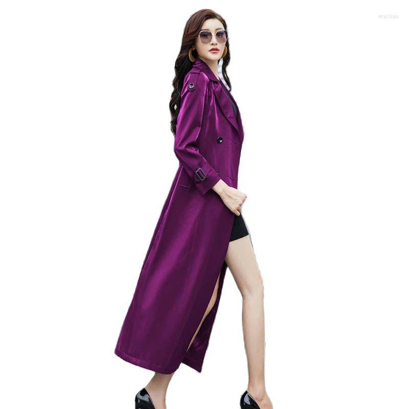 Women' Trench Coats Spring And Autumn Windbreaker Women' Long Temperament British Wind Coat High-end Atmosphere This Year' Tide, Purple
Women' Trench Coats Spring And Autumn Windbreaker Women' Long Temperament British Wind Coat High-end Atmosphere This Year' Tide, Purple