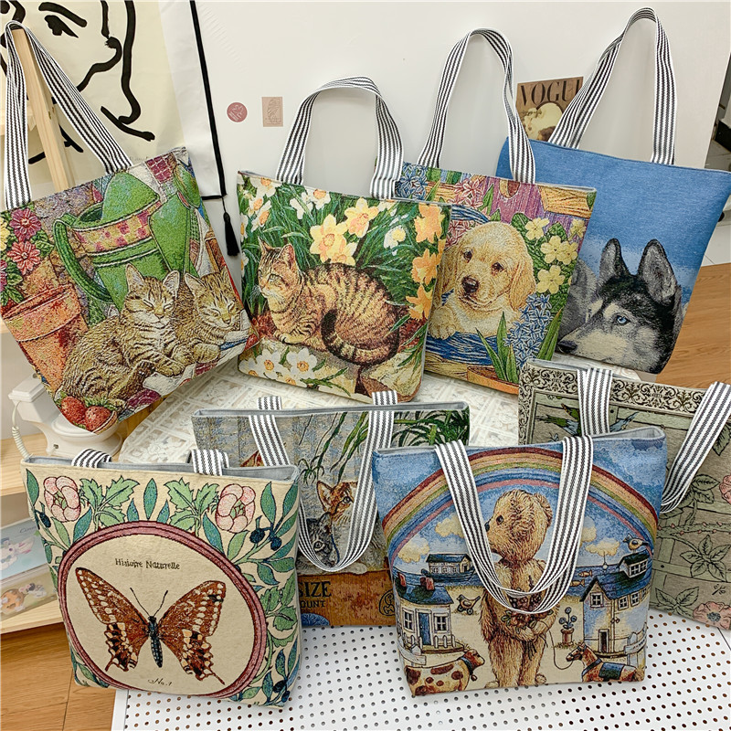 DHL50pcs Stuff Sacks Canvas Large Capacity Dog Beer Embroidered Cross Shopping Bag
DHL50pcs Stuff Sacks Canvas Large Capacity Dog Beer Embroidered Cross Shopping Bag