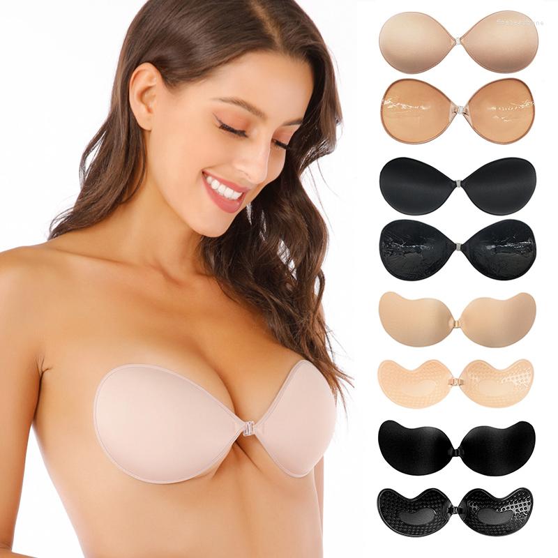 Bras Sexy Women's Invisible Wire Free Push Up Bra Self-Adhesive Silicone Seamless Front Closure Sticky Backless Strapless BH, Style2 skin
Bras Sexy Women's Invisible Wire Free Push Up Bra Self-Adhesive Silicone Seamless Front Closure Sticky Backless Strapless BH, Style2 skin