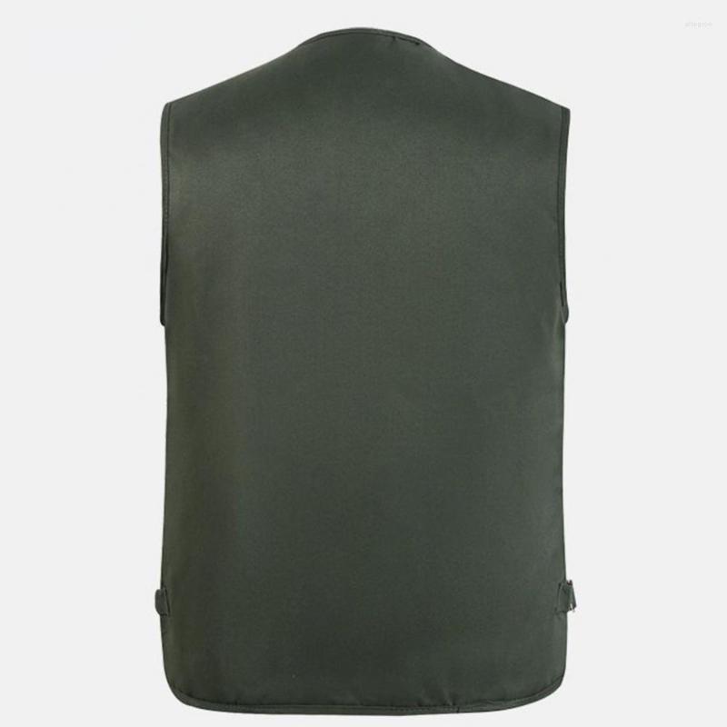 Men's Vests Chic Vest Multi Pockets Soft Winter Fishing Outerwear Waistcoat, Black
Men's Vests Chic Vest Multi Pockets Soft Winter Fishing Outerwear Waistcoat, Black