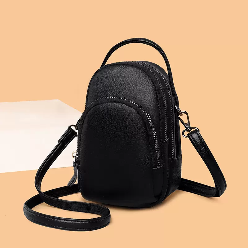 Wholesale ladies Genuine leather shoulder bags simple solid color leathers handbag 3-layer zipper women mobile phone bag Joker black fashion coin purse
Wholesale ladies Genuine leather shoulder bags simple solid color leathers handbag 3-layer zipper women mobile phone bag Joker black fashion coin purse