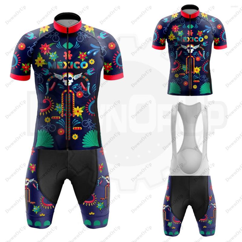 Racing Sets Mexico Men's Cycling Jersey Set Bib Shorts 9D Gel Breathable Pad Man Suit Mountain Bike
Racing Sets Mexico Men's Cycling Jersey Set Bib Shorts 9D Gel Breathable Pad Man Suit Mountain Bike