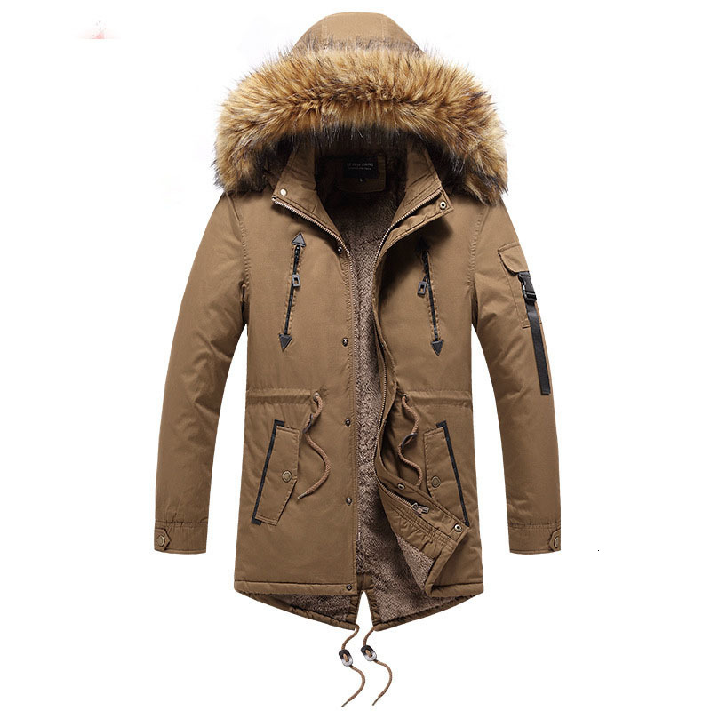 Men's Down Parkas Hooded Parka Jackets Winter Thicken Fleece Windbreaker Coats Solid Color Male Fur Collar Outdoor Cotton Overcoat 221207, Black
Men's Down Parkas Hooded Parka Jackets Winter Thicken Fleece Windbreaker Coats Solid Color Male Fur Collar Outdoor Cotton Overcoat 221207, Black