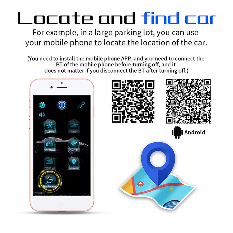 Car Stereo Bluetooth FM Radio Aux USB/TF Card MP3 Music Player Stereo Multimedia Player Auto Accessories