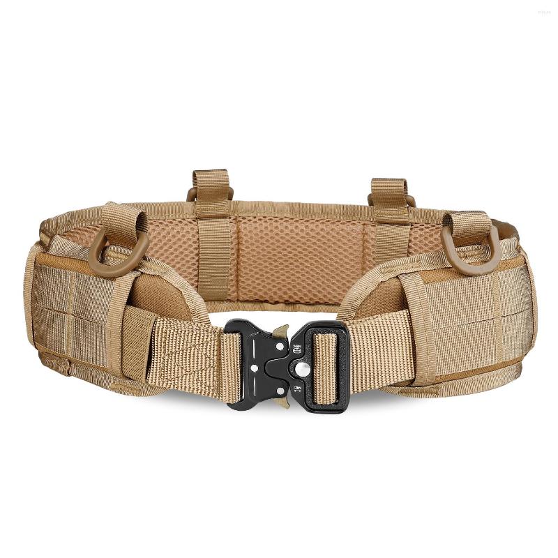 Belts Military Tactical Adjustable Belt Outdoor Work Men Molle Battle Army Combat CS Hunting Paintball Padded Waist, Black
Belts Military Tactical Adjustable Belt Outdoor Work Men Molle Battle Army Combat CS Hunting Paintball Padded Waist, Black