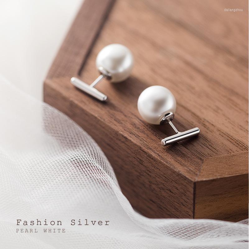 Stud Earrings Real 925 Sterling Silver Seashell Pearl And Bar Front Back Post For Women Girls
Stud Earrings Real 925 Sterling Silver Seashell Pearl And Bar Front Back Post For Women Girls