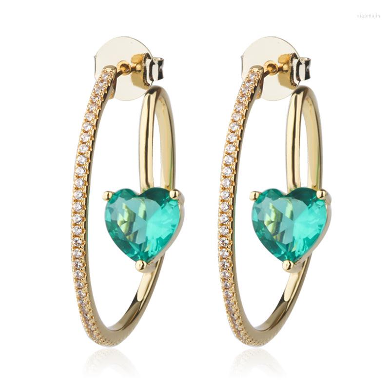 Hoop Earrings OMYFUN Factory Fashion Statement Heart Geometric For Women Dangle CZ Pave Semijoyas Jewelry E006
Hoop Earrings OMYFUN Factory Fashion Statement Heart Geometric For Women Dangle CZ Pave Semijoyas Jewelry E006