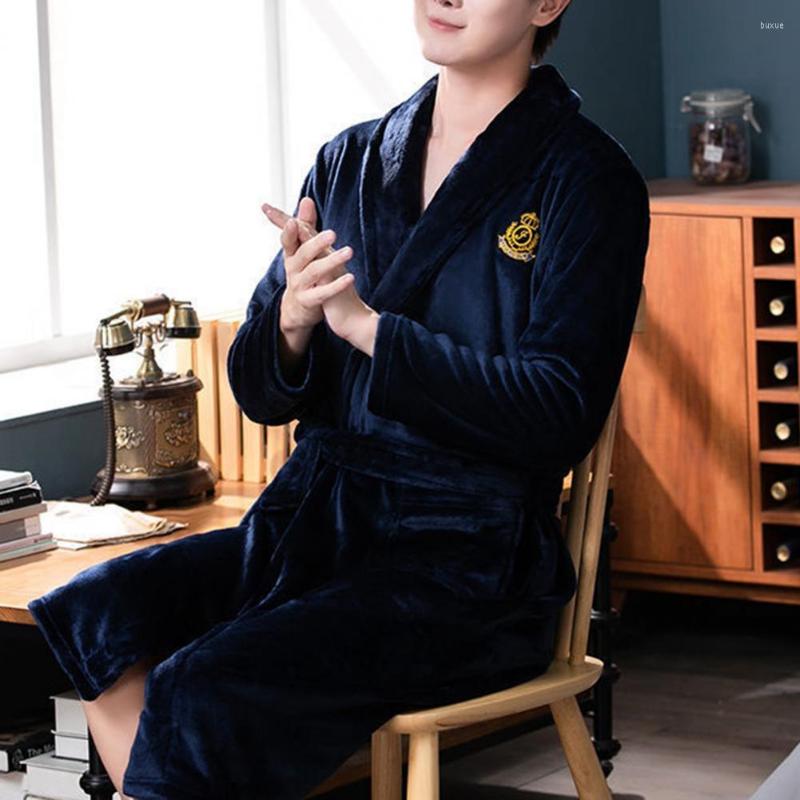 Men's Sleepwear Chic Flannel Bathrobe Open Stitch Men Nightgown Waist Lace-up Thickened Plush Robe Pajamas Coldproof, Brown
Men's Sleepwear Chic Flannel Bathrobe Open Stitch Men Nightgown Waist Lace-up Thickened Plush Robe Pajamas Coldproof, Brown