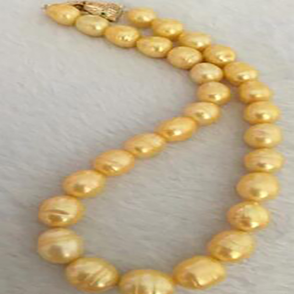 NEW Fashion Jewelry 12-13mm gold pearl necklace 18inch AAAA
NEW Fashion Jewelry 12-13mm gold pearl necklace 18inch AAAA