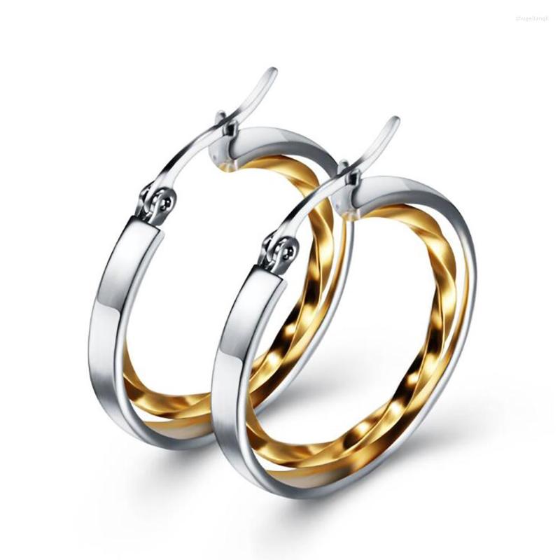Hoop Earrings Stainless Steel Gold Tone Women Round Circle Jewelry Gift For Him Minimalism Jewellery
Hoop Earrings Stainless Steel Gold Tone Women Round Circle Jewelry Gift For Him Minimalism Jewellery