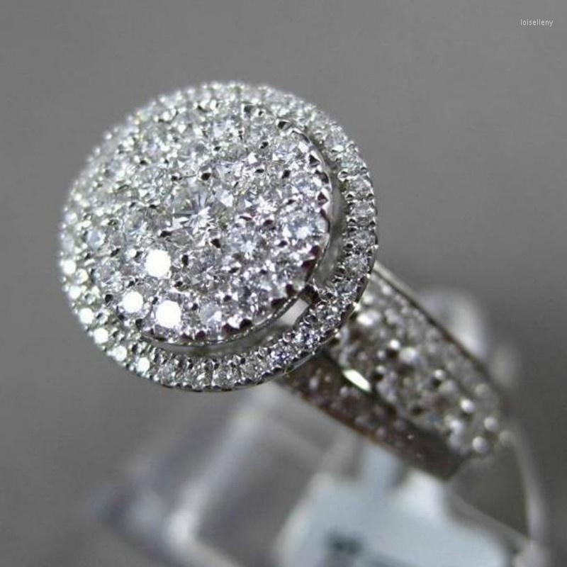 Wedding Rings Luxury 925 Silver White Zircon Ring For Women Engagement Bridal Accessories Size6-10
Wedding Rings Luxury 925 Silver White Zircon Ring For Women Engagement Bridal Accessories Size6-10