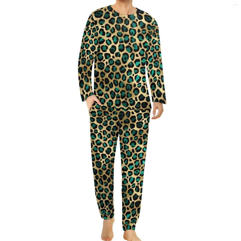 Men' Sleepwear Teal And Gold Leopard Pajamas Spring 2 Pieces Spots Print Cute Set Man Long Sleeve Leisure Home Suit Big Size 4XL 5XL, Style-13
Men' Sleepwear Teal And Gold Leopard Pajamas Spring 2 Pieces Spots Print Cute Set Man Long Sleeve Leisure Home Suit Big Size 4XL 5XL, Style-13