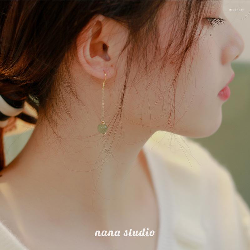 Dangle Earrings Chinese Artificial Jade Silver Needle Tassel Ear Thread Women Simple Long Temperament Niche Delicate Jewelry Wholesale
Dangle Earrings Chinese Artificial Jade Silver Needle Tassel Ear Thread Women Simple Long Temperament Niche Delicate Jewelry Wholesale