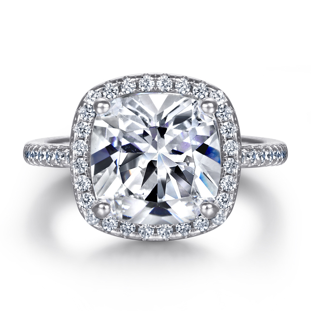 Wedding Accessories Pure Silver Engagement Rings Fadeless Single Diamond Birdal Ring Proposal Ring No Fading TL-013
Wedding Accessories Pure Silver Engagement Rings Fadeless Single Diamond Birdal Ring Proposal Ring No Fading TL-013