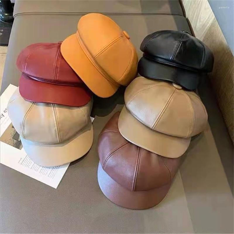Berets Women PU Beret Cap Girls Retro Simple Solid Color Octagonal Dome Hat Winter Autumn France Adjustable Faux Leather, Beige
Berets Women PU Beret Cap Girls Retro Simple Solid Color Octagonal Dome Hat Winter Autumn France Adjustable Faux Leather, Beige