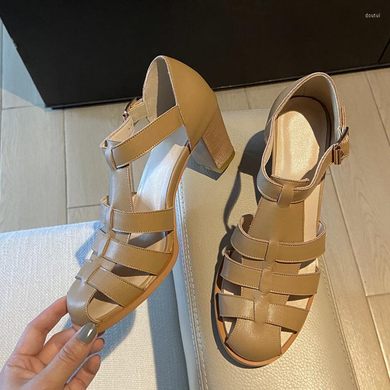Dress Shoes Womens' Sandals Cowhide Lady For Female Retro Casual Gladiator Buckle Strap Vintage Simple Korea Style, Apricot
Dress Shoes Womens' Sandals Cowhide Lady For Female Retro Casual Gladiator Buckle Strap Vintage Simple Korea Style, Apricot