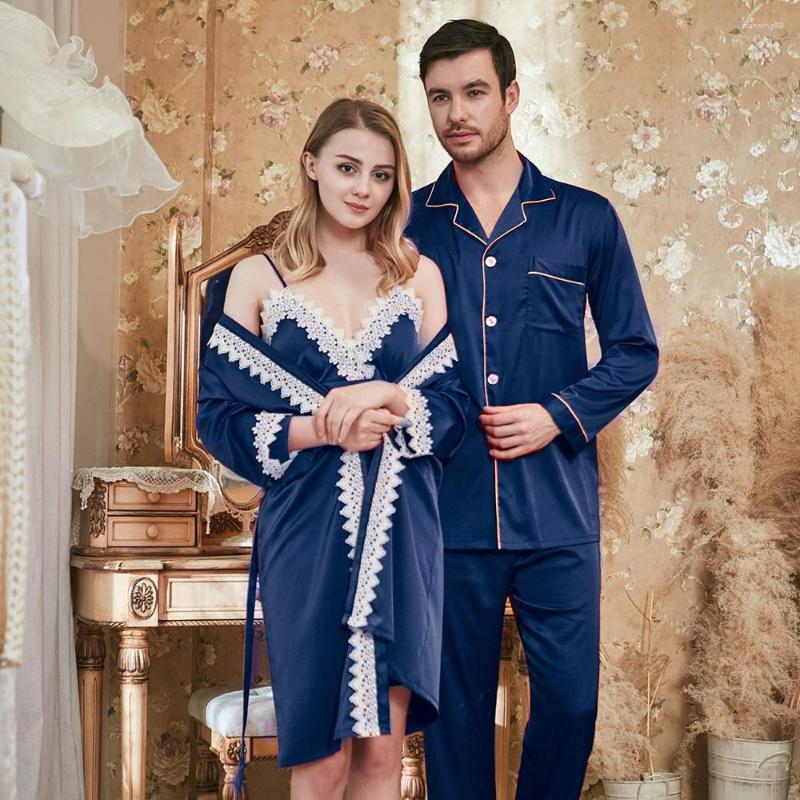 Women's Sleepwear 2PCS Sleep Set Pajamas Suit Casual Bride Bridesmaid Wedding Robe Sexy Satin Nightgown Kimono Bathrobe Couples Gown, Women 3
Women's Sleepwear 2PCS Sleep Set Pajamas Suit Casual Bride Bridesmaid Wedding Robe Sexy Satin Nightgown Kimono Bathrobe Couples Gown, Women 3