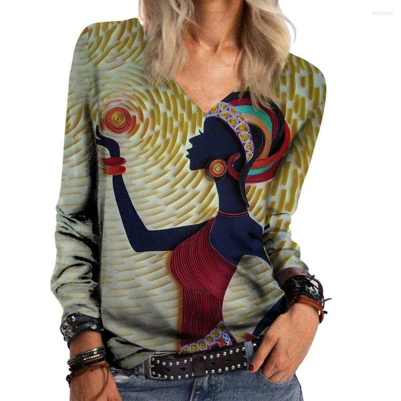 Women' T Shirts African Women' Style Top Casual Print Round Neck/V-neck Long Sleeve Women T-shirt, O-neck style-7
Women' T Shirts African Women' Style Top Casual Print Round Neck/V-neck Long Sleeve Women T-shirt, O-neck style-7