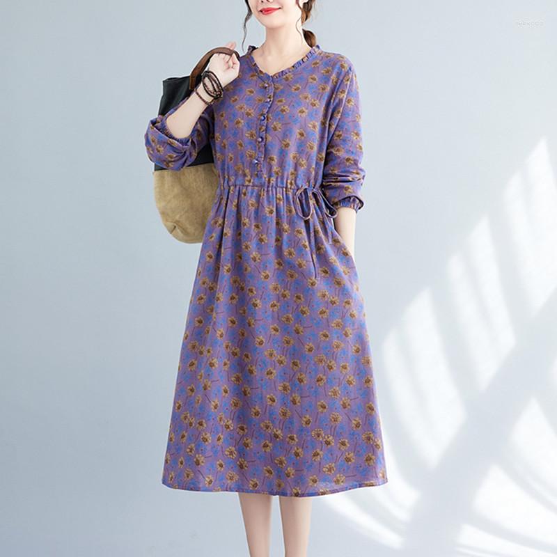 Casual Dresses 2022 Edible Tree Button Print Floral Fashion Autumn Dress Draw String Office Lady Work Women Spring, Blue
Casual Dresses 2022 Edible Tree Button Print Floral Fashion Autumn Dress Draw String Office Lady Work Women Spring, Blue