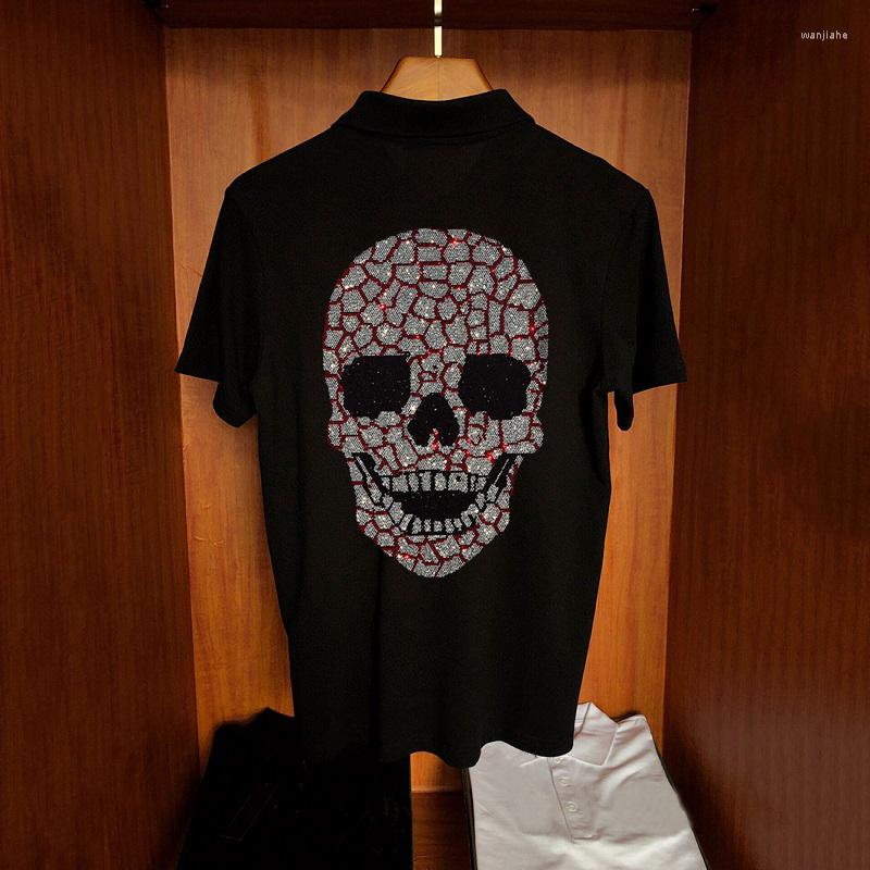 Men's Polos Asian Size Summer Short-Sleeved Rhinestone Burst Skull Fashion Light And Thin -Selling Brand Polo Shirt, As shown asian size
Men's Polos Asian Size Summer Short-Sleeved Rhinestone Burst Skull Fashion Light And Thin -Selling Brand Polo Shirt, As shown asian size